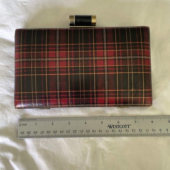 Patricia Nash Plaid Tartan Clutch with chain NWT - Picture 10 of 13